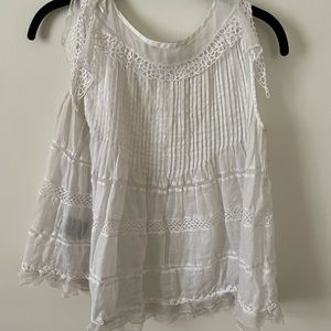 Isabel Marant Silk Linen Lace Top